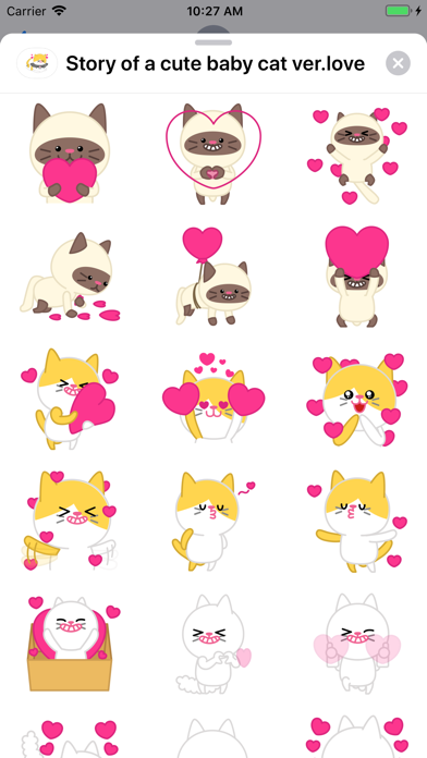 Screenshot #1 pour Cute baby cat ver.love