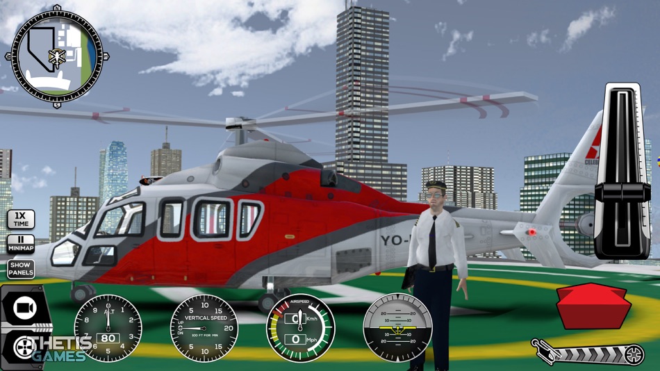 #5. Helicopter Simulator 2017 (iOS) 由: Thetis Consulting