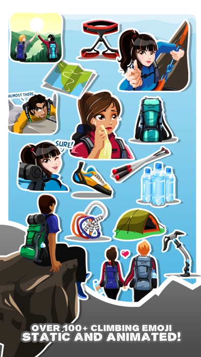 Screenshot #2 pour Mountain Climbing Gif Stickers