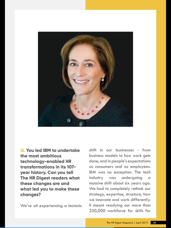 The HR Digest iPad screenshot