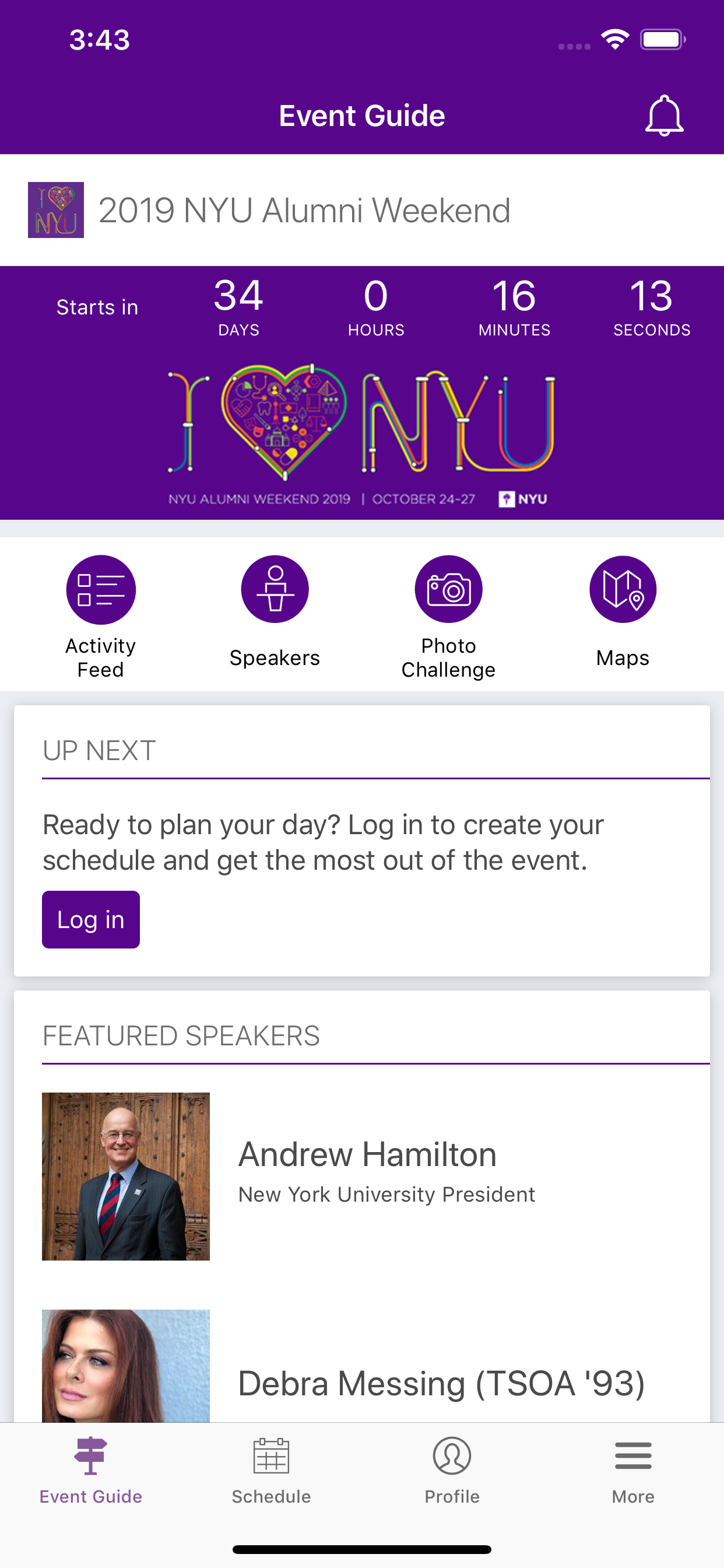 NYU Alumni Weekend screenshot 3