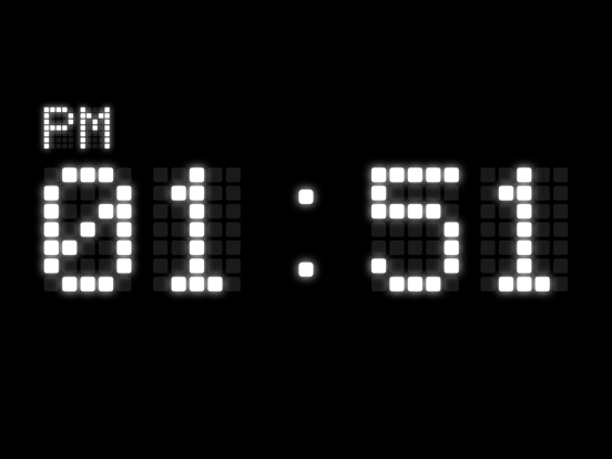 Digital LED Clock iPad screenshot