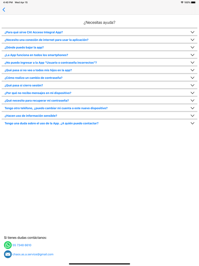 CAI - Acceso Integral