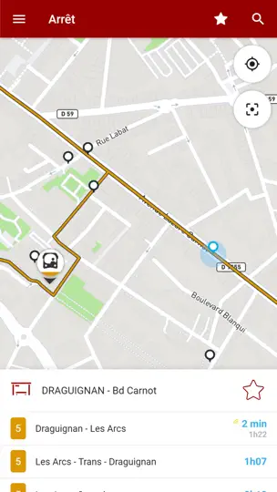 Capture d'écran de Dracénie Mobilité sur iPhone 4