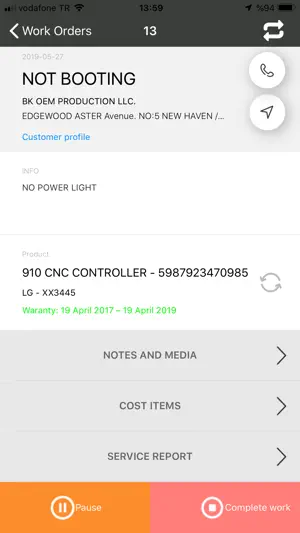 FieldCo. Field Service App screenshot 2