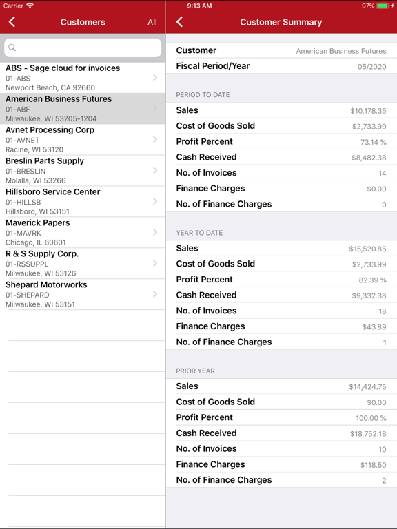 iSales 100 iPad screenshot 4 - Business app