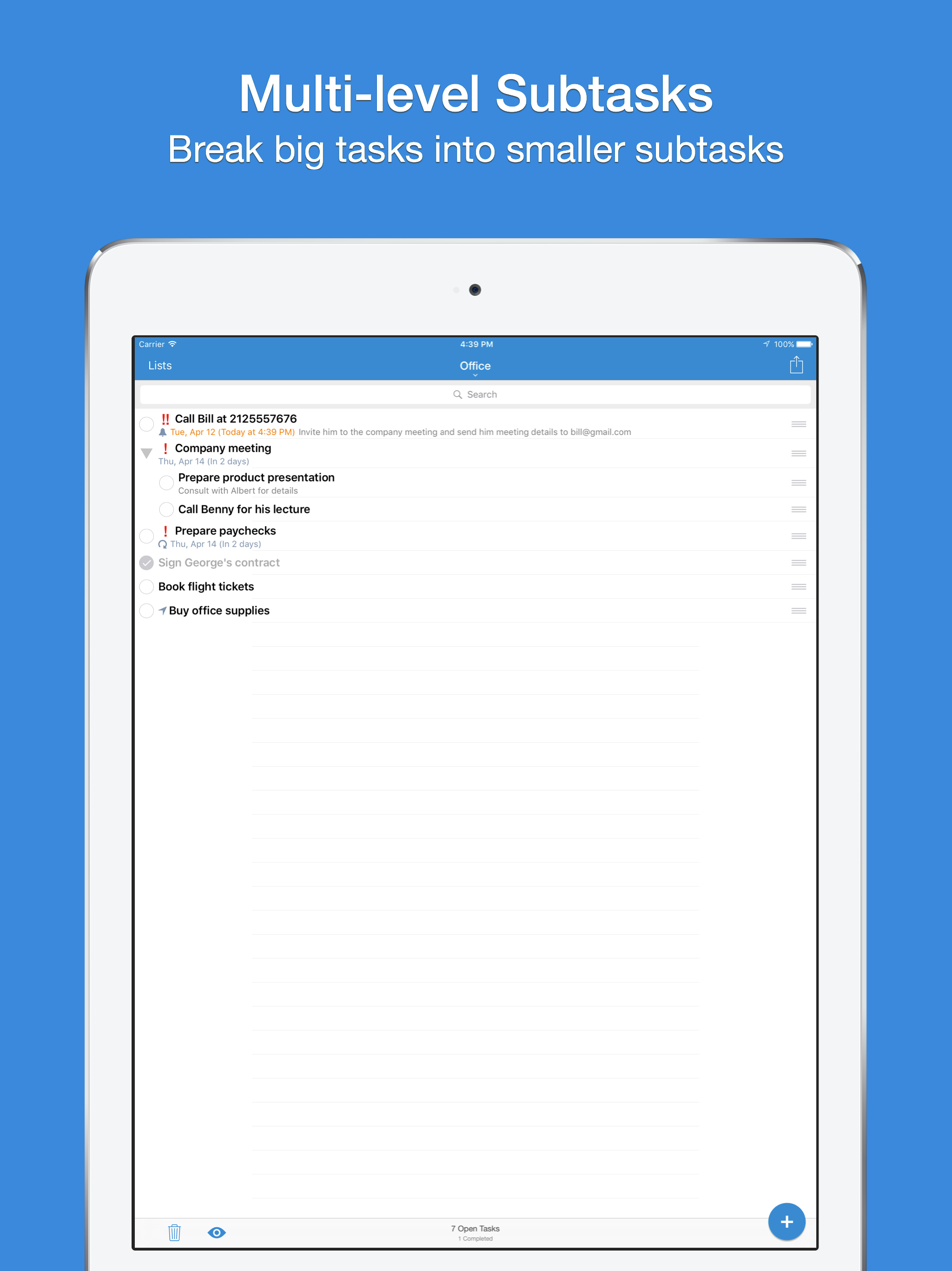 gTasks Pro for Google Tasks