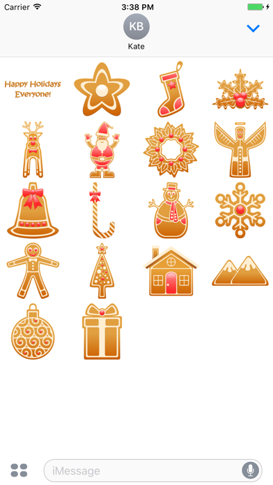 Screenshot #2 pour Happy Holidays Stickers