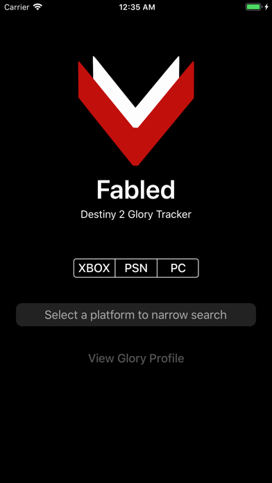 Screenshot #2 pour Fabled - Destiny Glory Tracker