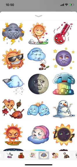 Game screenshot Weather Emoji Funny Stickers mod apk