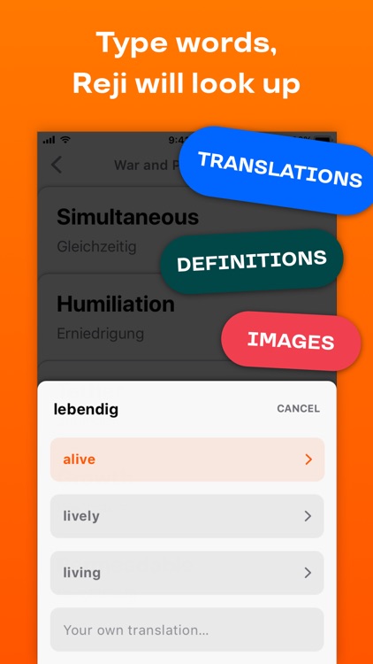 Reji – Vocabulary Builder App screenshot-3