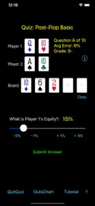 Hold'em Odds Quizzer screenshot #2 for iPhone