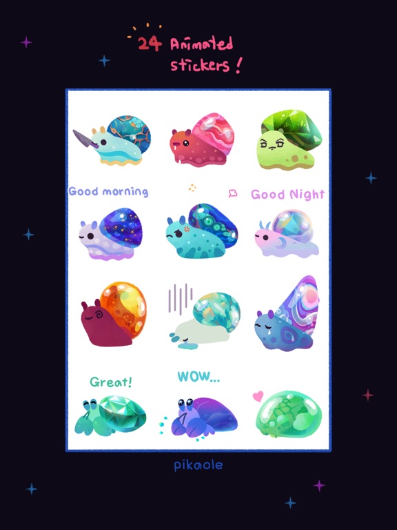 Jewel Shells iPad screenshot 4 - Stickers app