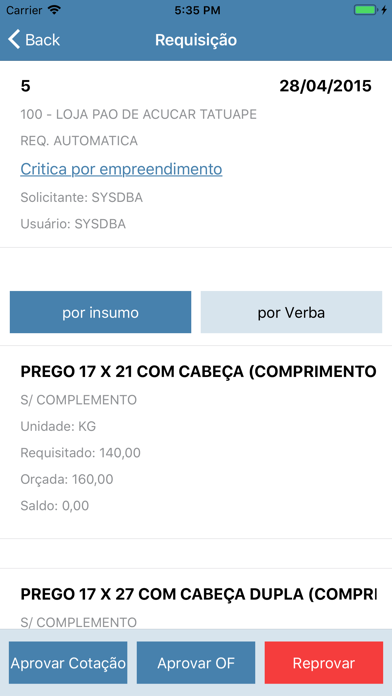 SIECON Aprov screenshot