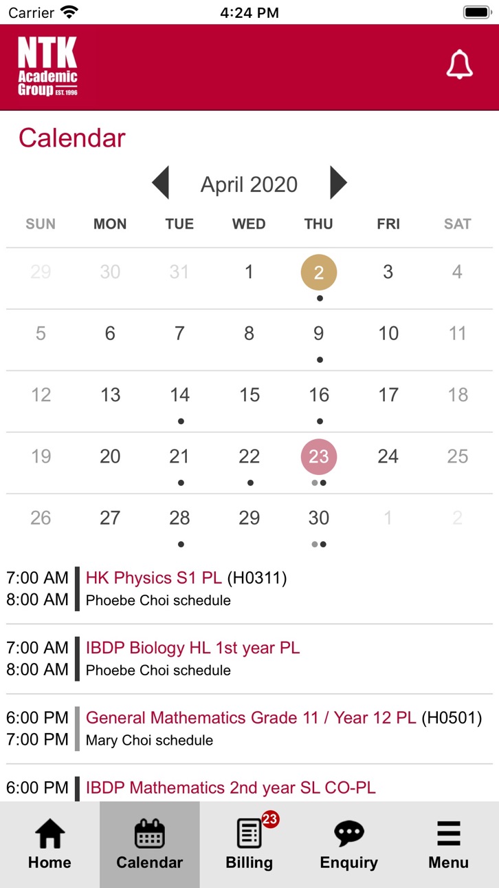 iPhone screenshot