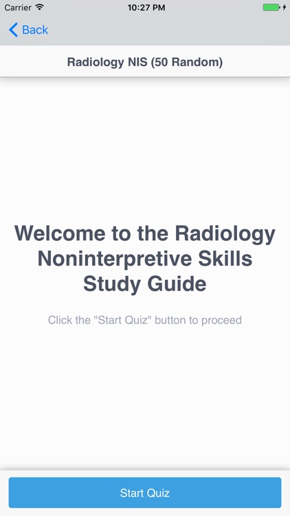 Radiology NIS Study Guide