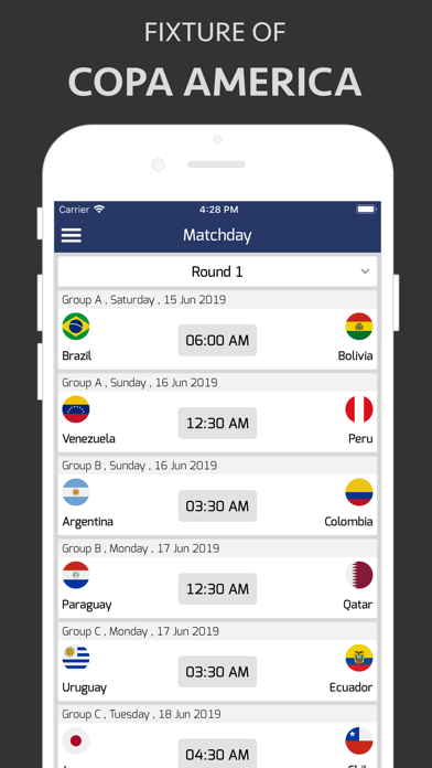 Score for Copa America 2021 Screenshot