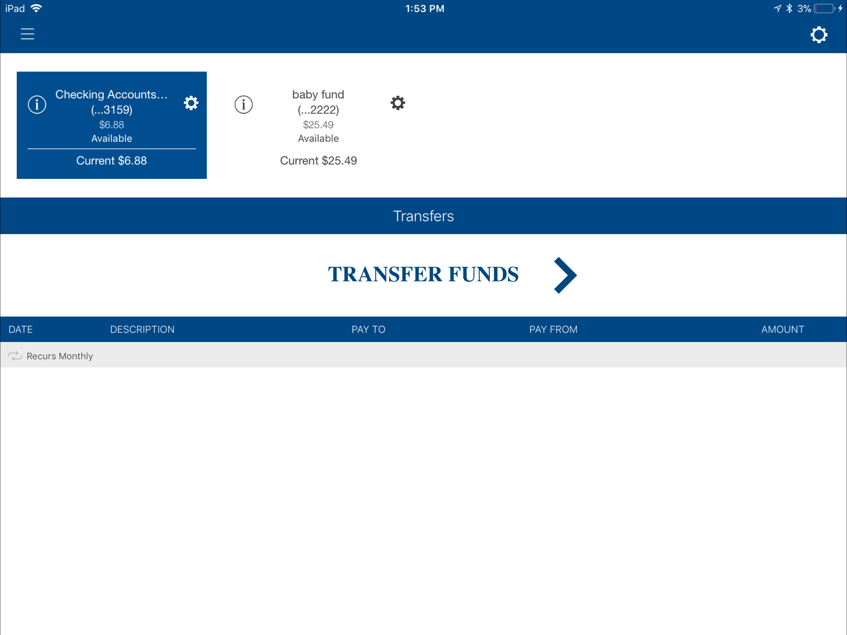 FBW Mobile Banking for iPad screenshot 4