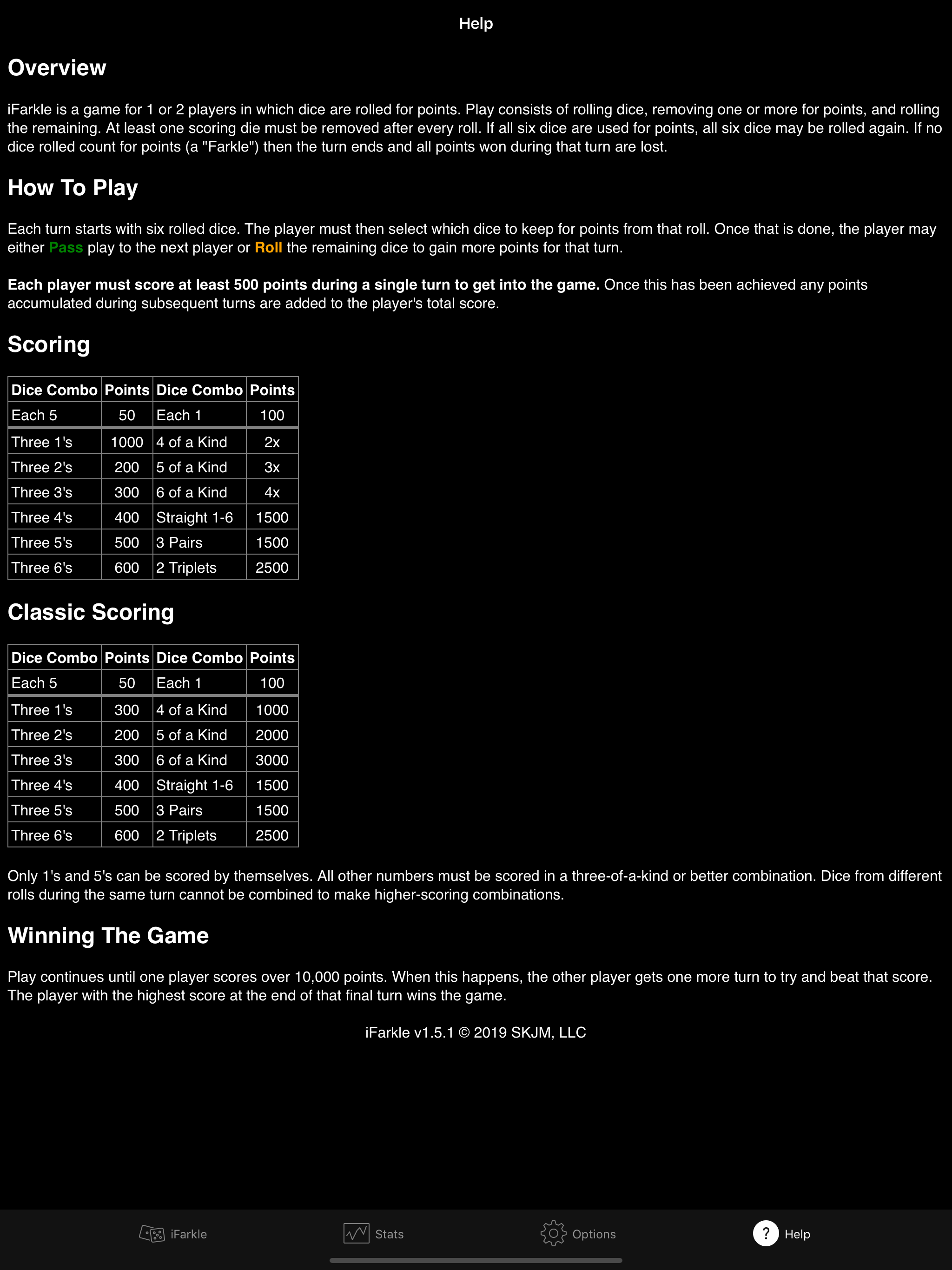 iFarkle (Ad Supported) screenshot 7
