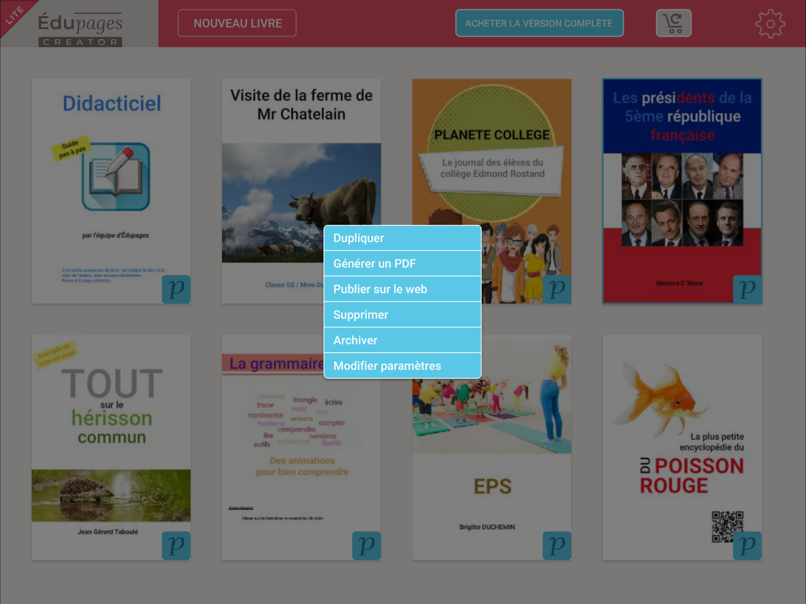 Edupages Creator Lite screenshot 7