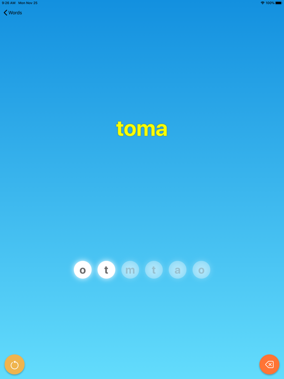 ReWords - Spelling Test iPad screenshot