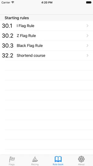 Скриншот IRegatta Flags на iPhone 1