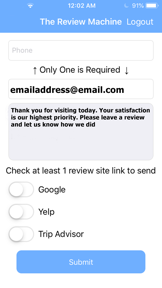 The Review Machine screenshot