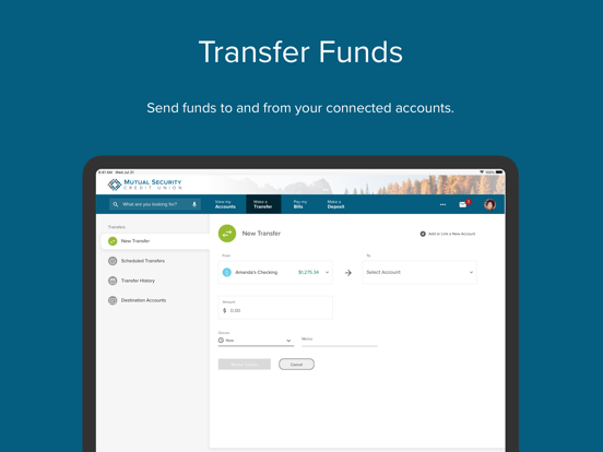 MSCU Mobile iPad screenshot 3 - Finance app