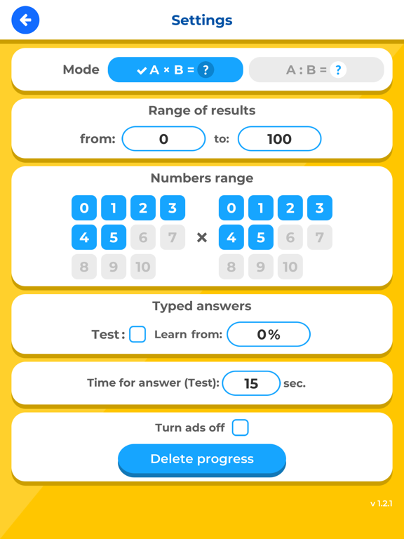 Times Tables Multiplication IQ iPad screenshot 6 - Education app