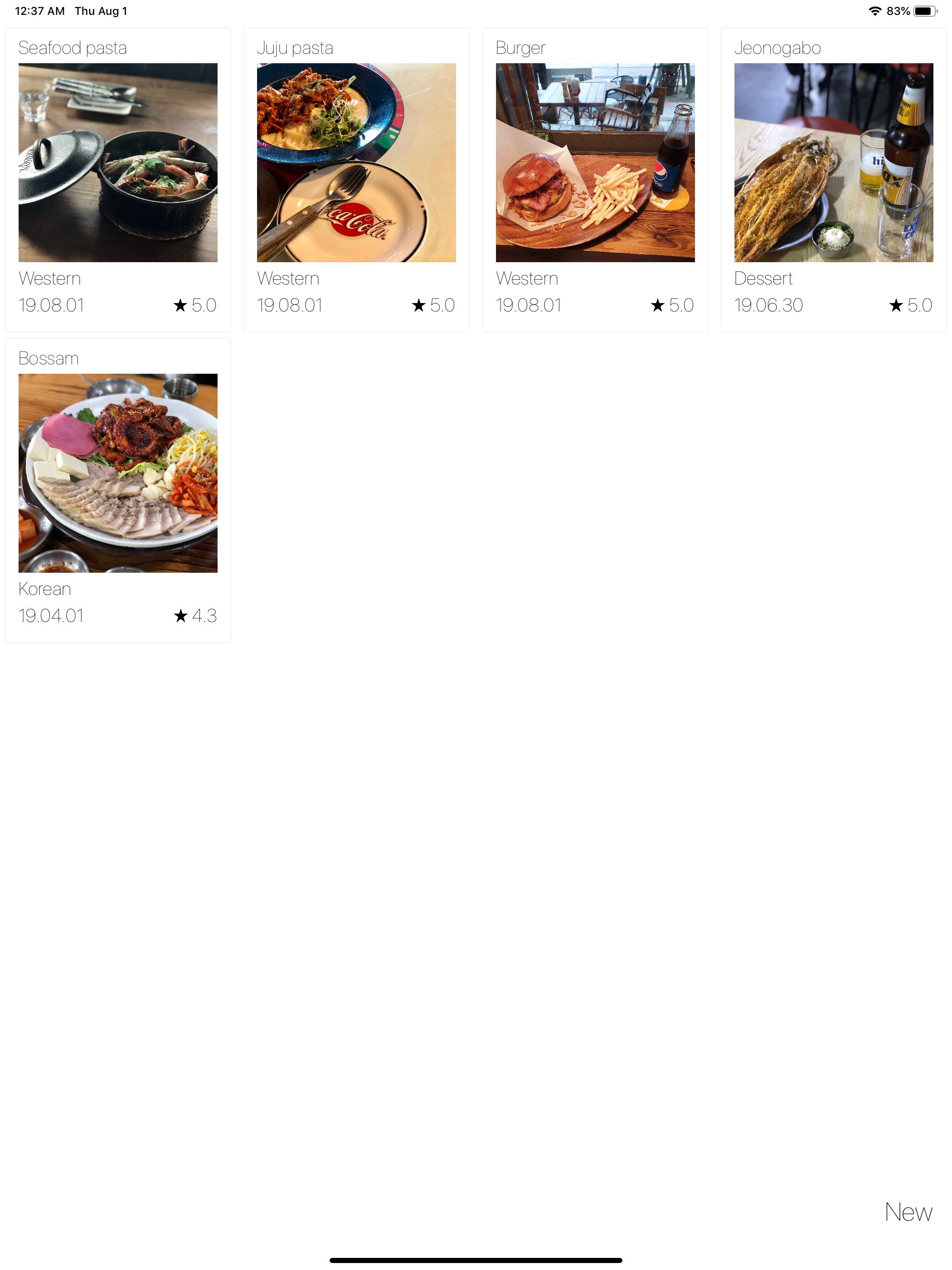 Food Diary - Photo & Story