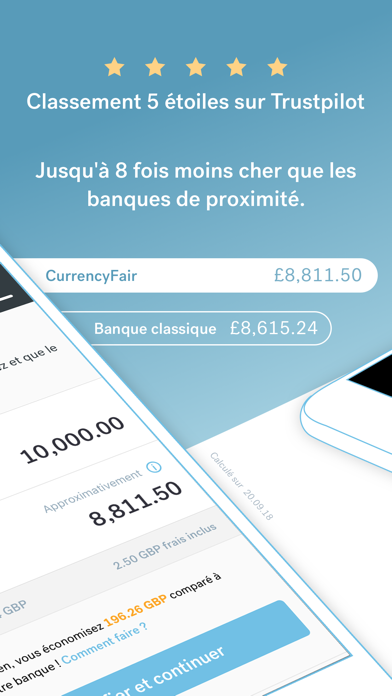 Screenshot #2 pour CurrencyFair Money Transfer