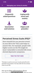 Managing your stress & anxiety screenshot #2 for iPhone