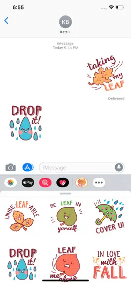 Game screenshot Fall Stickers ⋆ hack