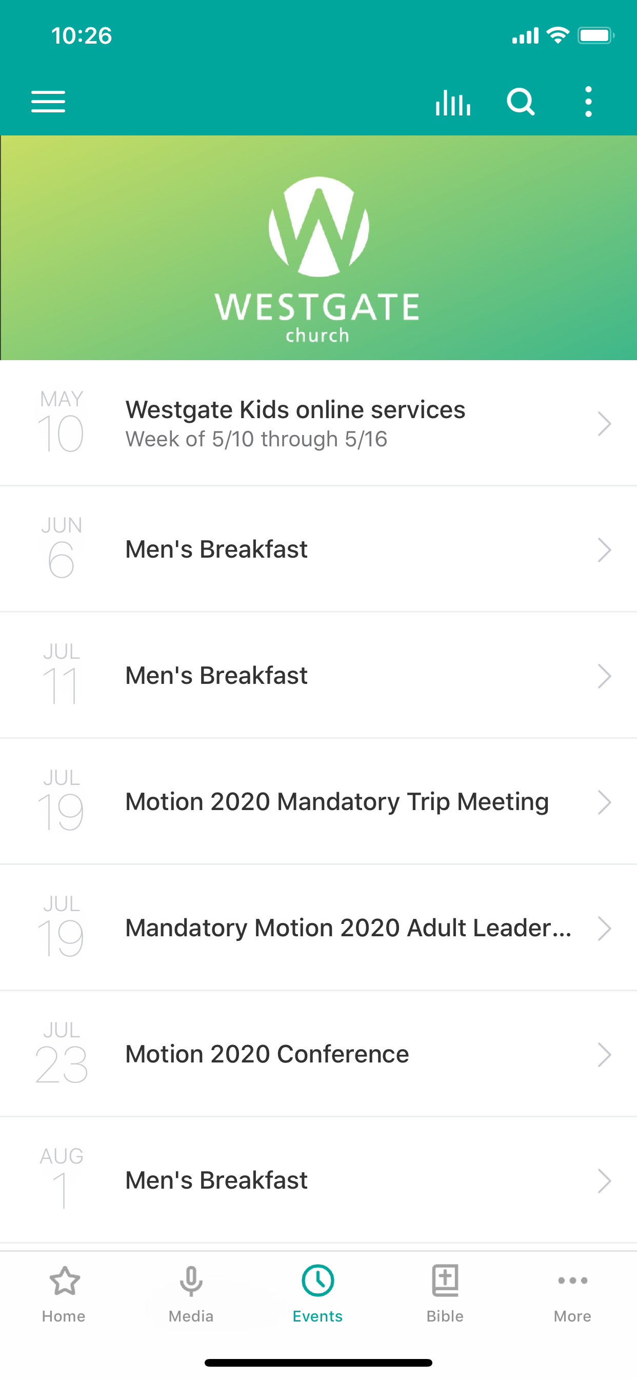 Westgate Church App screenshot 3