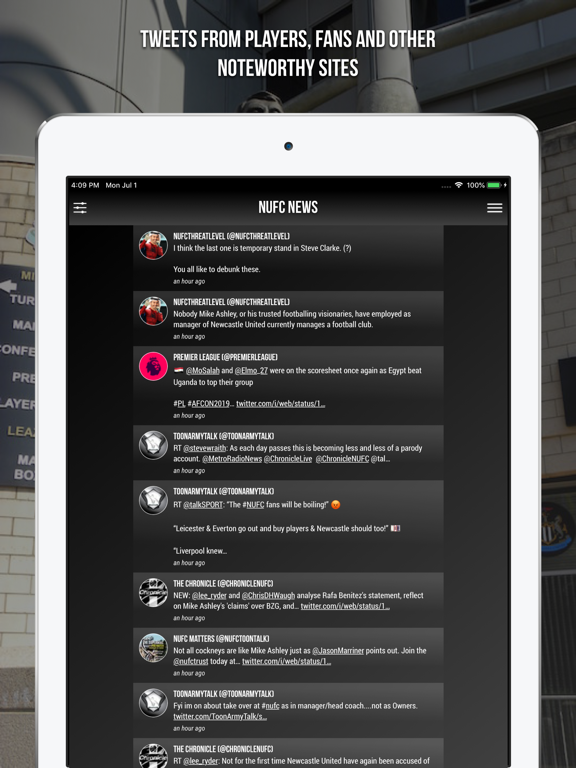 NUFC News App iPad screenshot 5 - Sports app