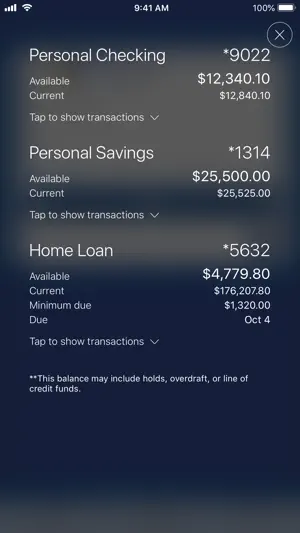 Pegasus Bank Mobile Banking screenshot 1