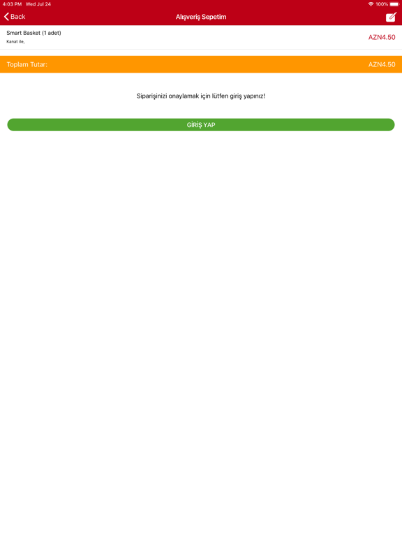 Metbexler.az - Yemek Sifarişi iPad screenshot 4 - Food & Drink app