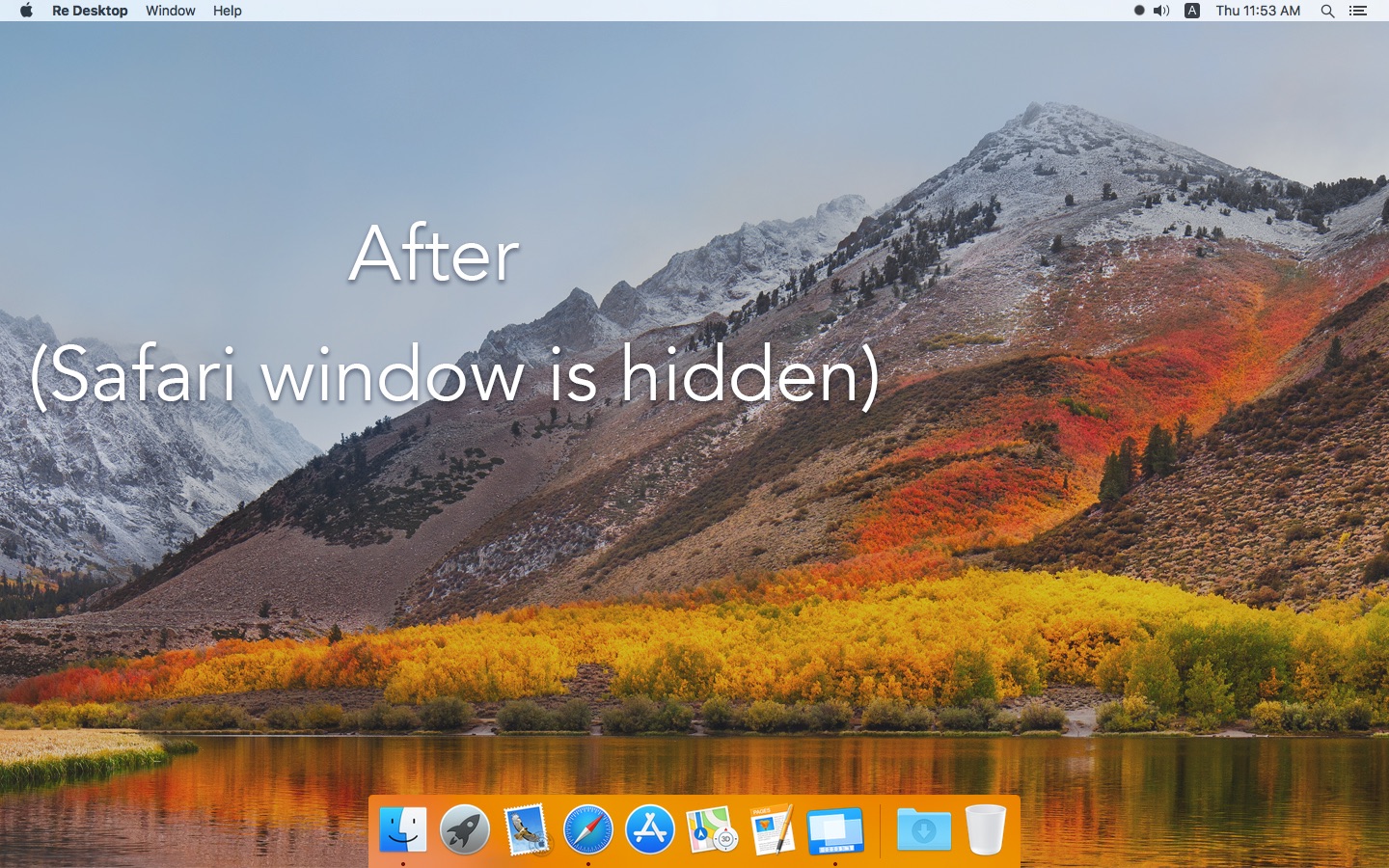 Screenshot do app Re Desktop