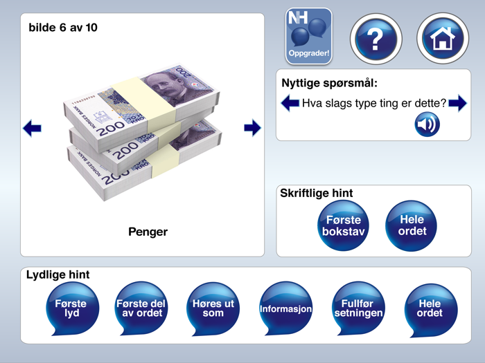 Dagligliv mini Afasi-app