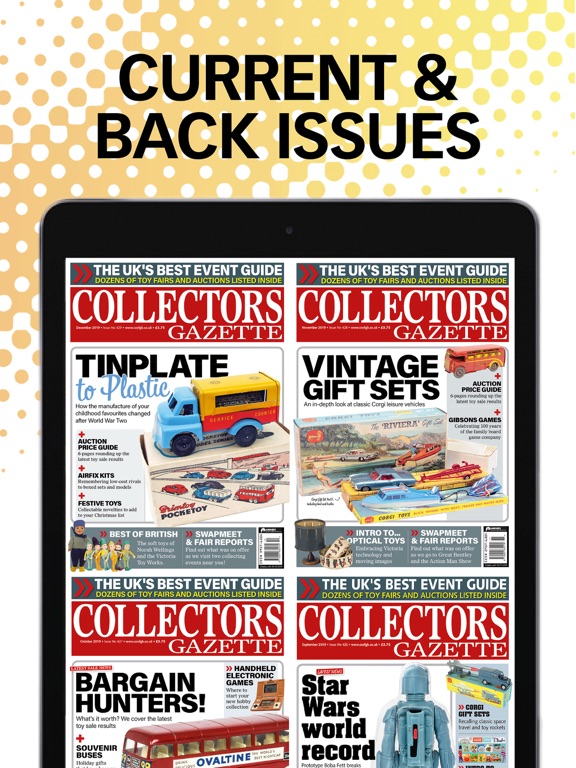 Collectors Gazette iPad screenshot