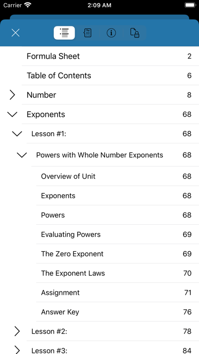 iWriteMath FPC 10 Workbook screenshot 3