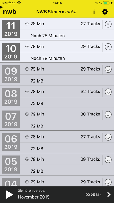 NWB Steuern mobil Screenshot