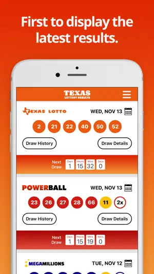 Texas Lotto Results screenshot 1