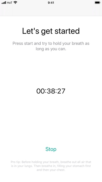Hold your breath longer