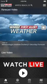 wmbf first alert weather iphone screenshot 2