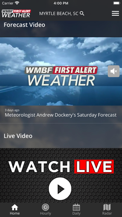 WMBF First Alert Weather Screenshot