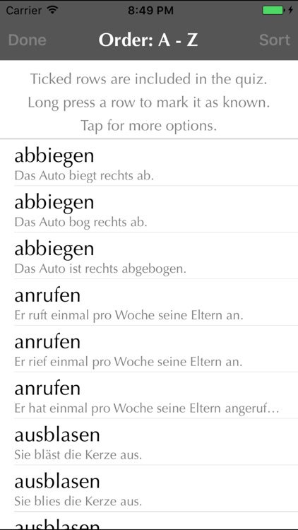 German Irregular Verbs screenshot-4