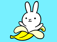 Punny Bunny Animated Sticker