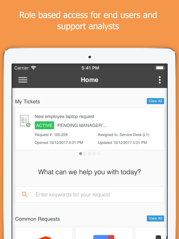 Intelligent Service Management iPad screenshot 1 - Business app