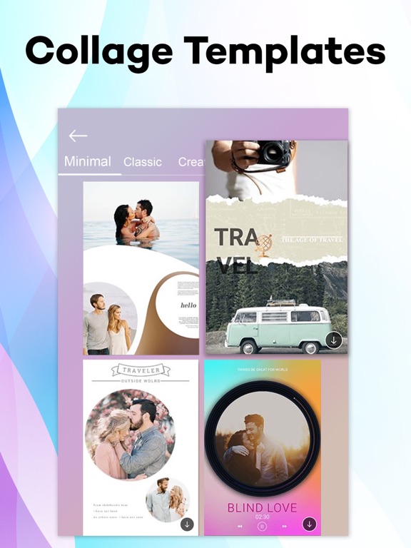 Photo Collage Maker Pic Editor iPad screenshot 4 - Photo & Video app